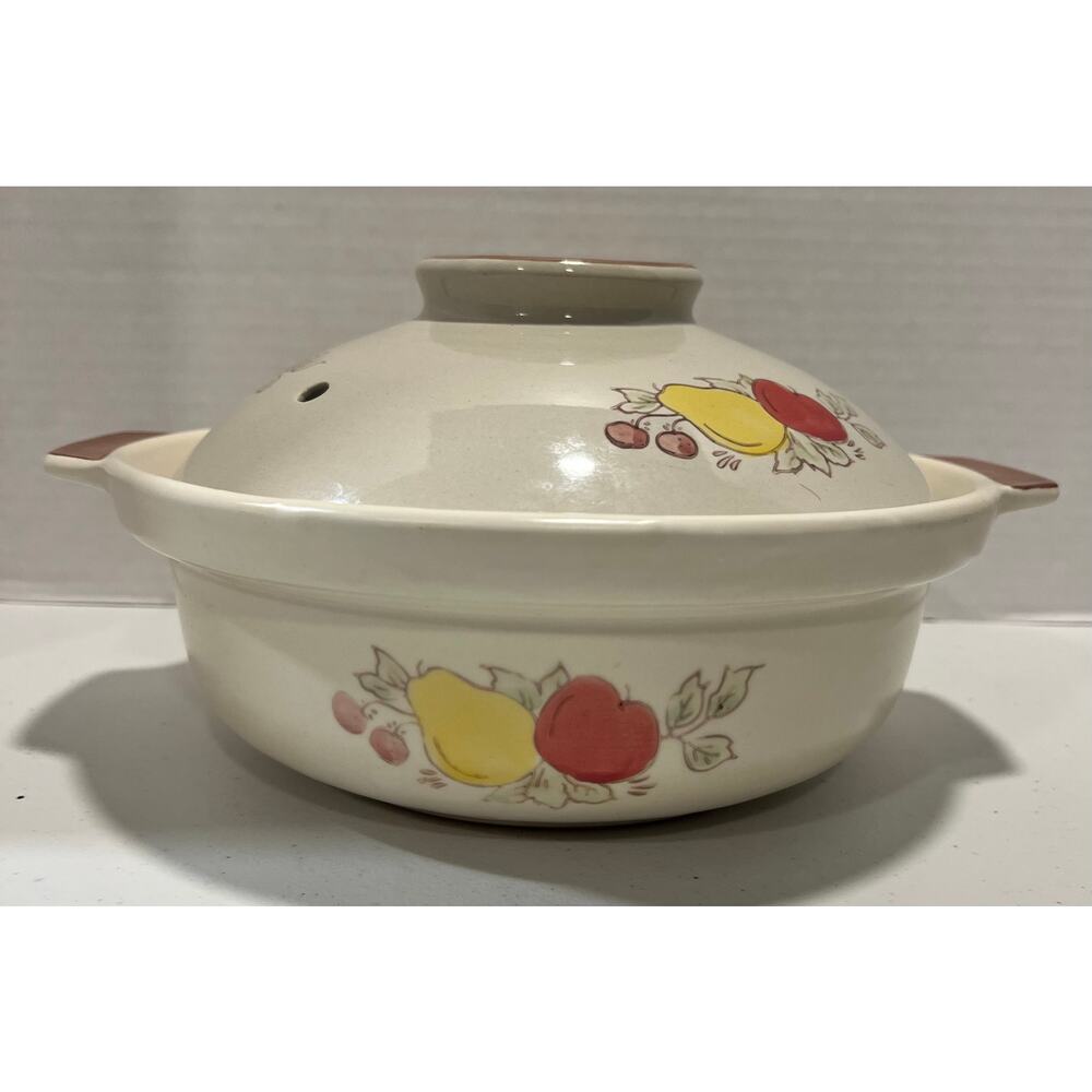 Myland Earthenware Casserole KP05 Sand Pot 10.5 x 4.75 Inch Vintage